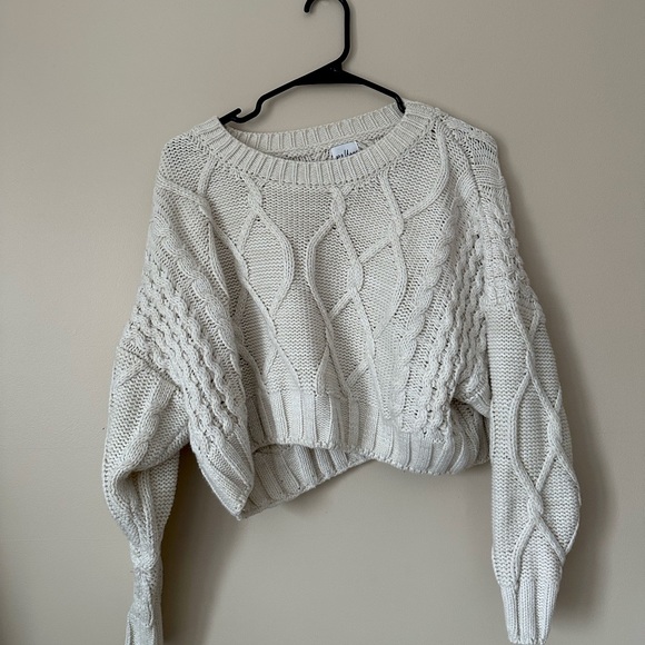 Polly Sweater Cropped | Cream - Picture 1 of 3